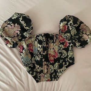 Medium Floral corset Top.